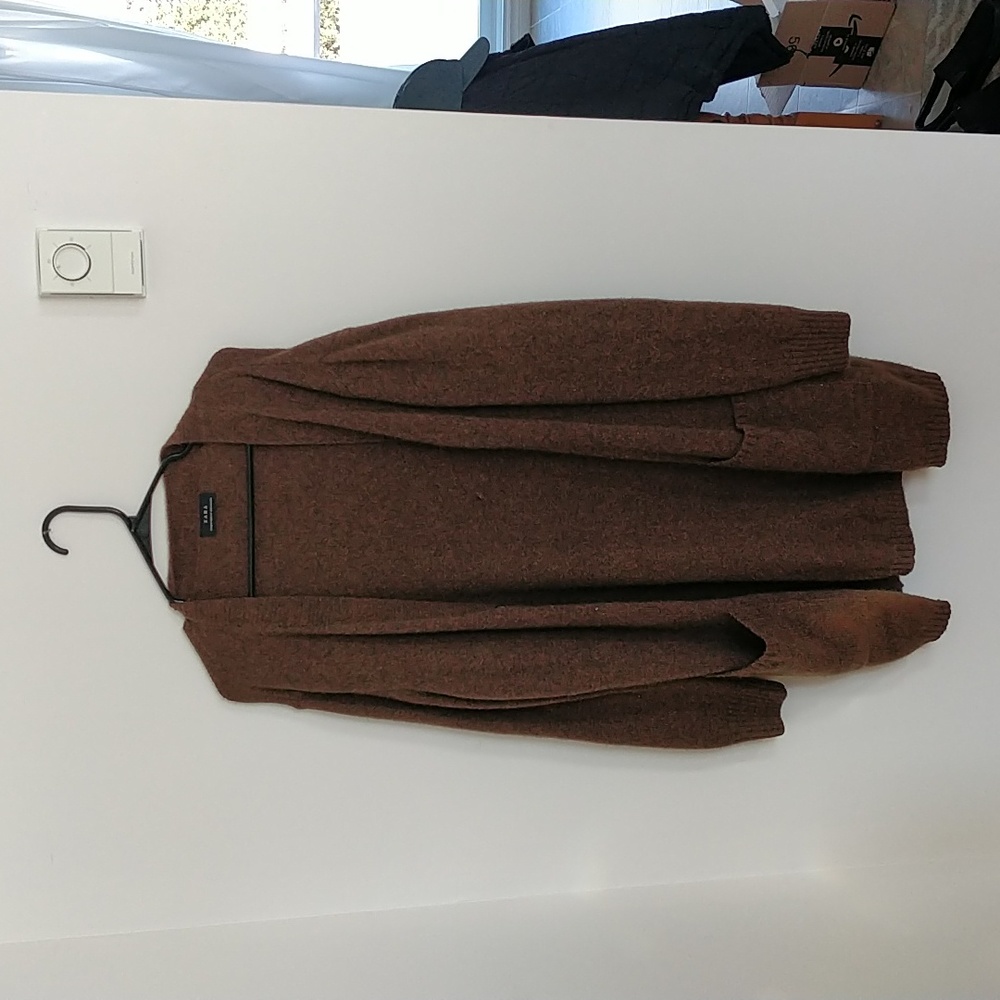 Medium Zara Brown Cardigan with pockets